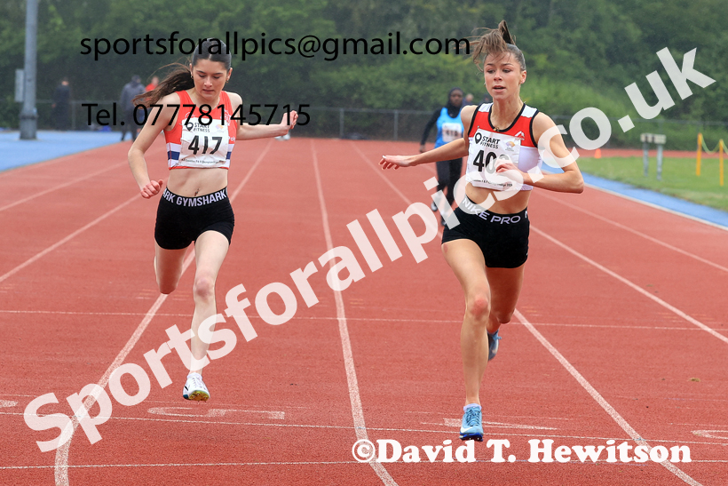 200 metres, 2026 North Eastern Track and Field Champs, Shildon, County Durham. Photo: David T. Hewitson/Sports for All Pics